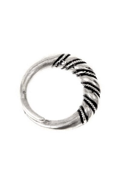 Viking ring Danelaw, silvered