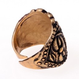 Celtic La Tene ring, silvered