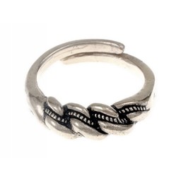 Viking ring Wolin, silvered