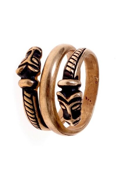 Luxurious Iceland Viking ring, bronze