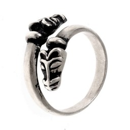Iceland Viking ring, silvered