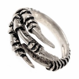 Viking ring ravenclaw, silvered bronze