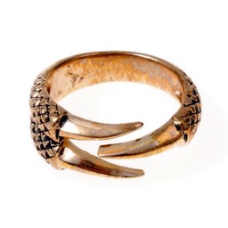 Ring dragon claw, bronze