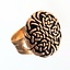 Celtic ring with knot motif, bronze