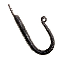 Hand-forged wall hook, L