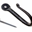 Hand-forged wall hook, L