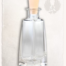 Glass bottle square 100 ml with cork