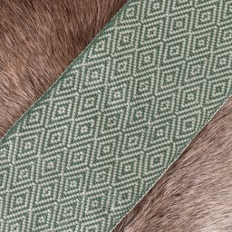 Diamond twill fabric green, 10 cm wide, per 7 metre
