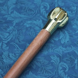Wooden cane with mace