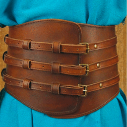 Leather waist belt gladiator