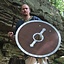 Wooden Viking shield Hvitserk