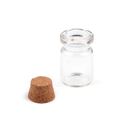 Glass bottle with cork 3,4 cm