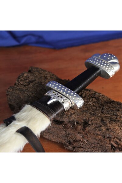 Viking sword king Harald with deluxe scabbard and belt