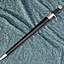 Medieval sword battle-ready with leather scabbard, tempered (blunt 3 mm)