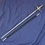 Rapier battle-ready with leather scabbard (blunt 3 mm)