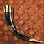 Pagan drinking horn Mabon with leather holder