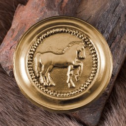 Roman phalera horse gold color