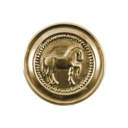 Roman phalera horse gold color