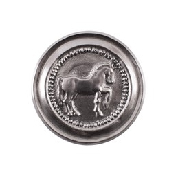 Roman phalera horse silver color