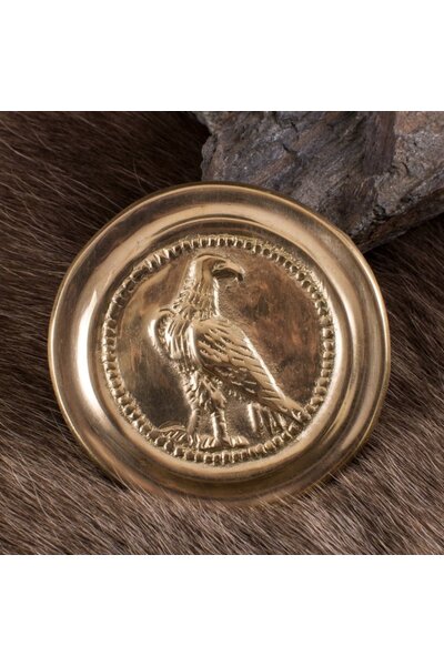 Roman phalera small eagle gold color
