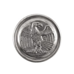 Roman phalera eagle silver color