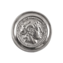 Roman phalera Alexander the Great silver color