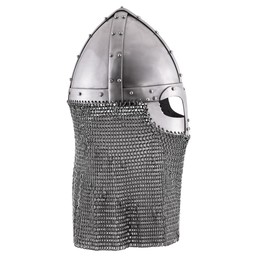 Viking spectacle helmet with chainmail 1,6 mm