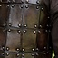Leather medieval brigandine, brown