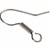 Earring hook silvered