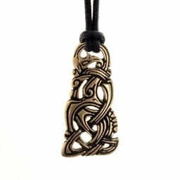 Viking jewel Midgard snake, brass