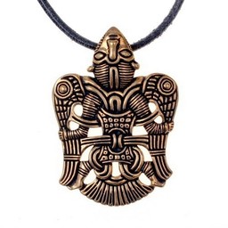 Viking jeweled winged man of Uppåkra, bronze