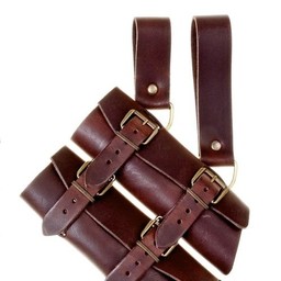 Luxurious sword & dagger holder, brown