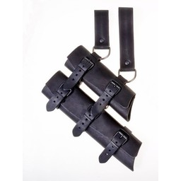 Luxurious sword & dagger holder, black