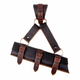 Luxurious sword holder for LARP swords, brown