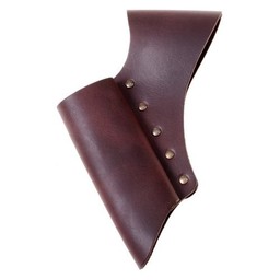 Knight sword holder for belt, brown