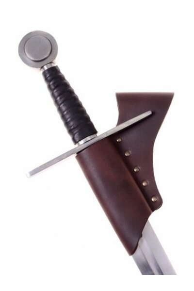 Knight sword holder for belt, black