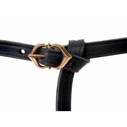 15th century belt Warwick, black