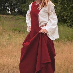 Medieval surcotte Isabeau, red