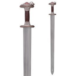 Vendel sword Uppsala 7th-8th century, tin-plated hilt