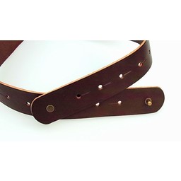 Corset belt Bertholdin B with Viking motif, brown leather