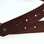 Corset belt Bertholdin A knot motif, brown leather