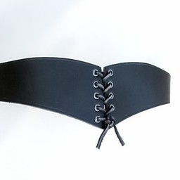 Corset belt Bertholdin A, black leather