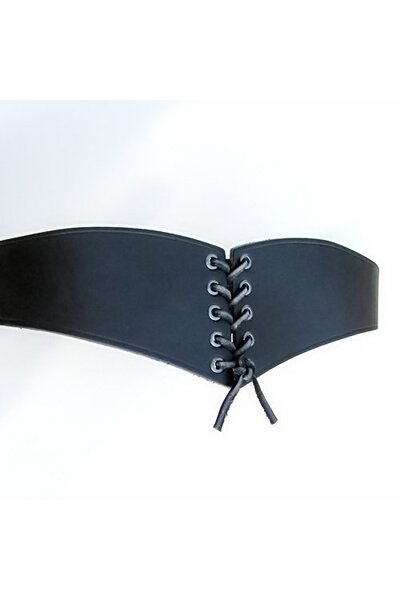 Corset belt Bertholdin A, black leather
