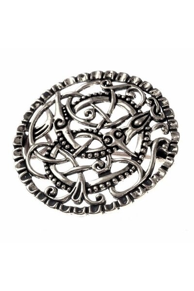 Pitney brooch, silvered bronze