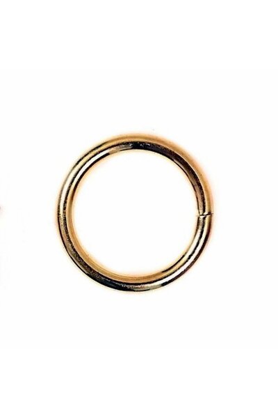 Closed ring, S, silvered