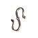 Jewelry hook small, silvered