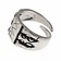Medieval ring Peace, silvered