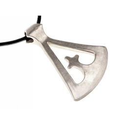 Viking axe pendant Gotland, silvered