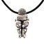 Mother Earth amulet Willendorf, silvered