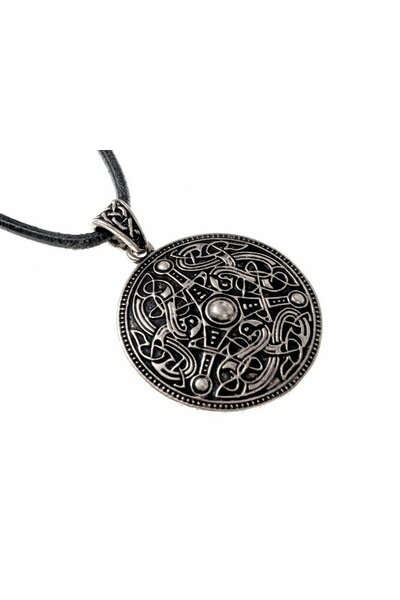 Oseberg Viking amulet, silvered